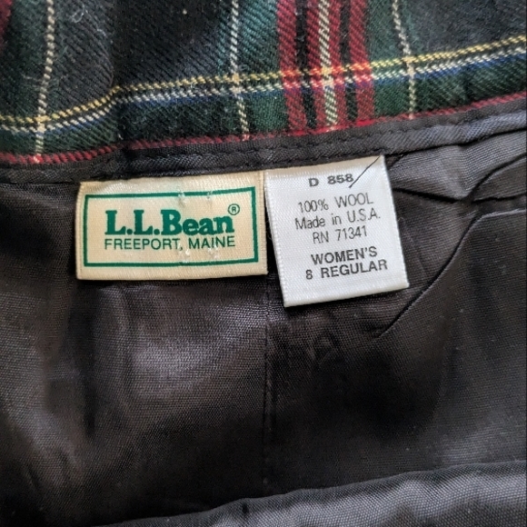 Plaid Wool Skirt - Picture 2 of 5